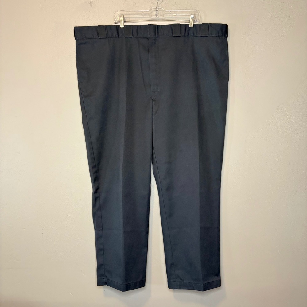 Dickies 874 Work Pants Mens 50x30 Charcoal Grey Chinos Straight Leg Big & Tall